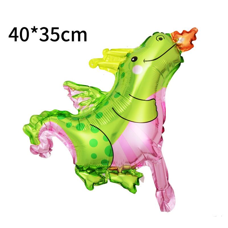 7 Stück Mini-Dinosaurier-Ballons Kleine Cartoon-Tyrannosaurus rex Triceratops Schnelle Raptoren Triceratops Kindergeburtstagsspielzeug Dekoration