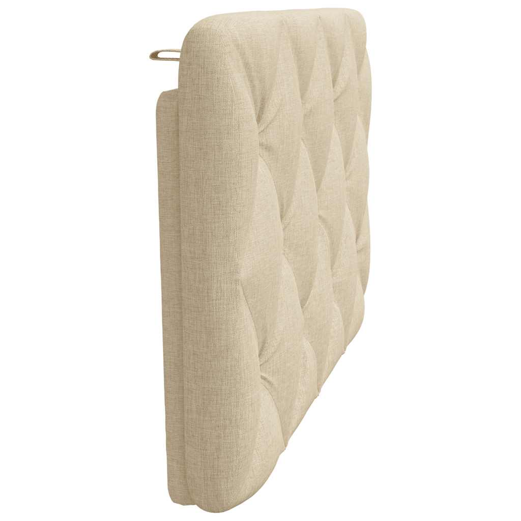 Headboard Cushion Cream 80 cm Fabric
