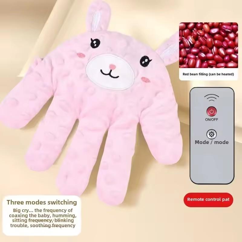 Newborn Electric Simulated Palm Sleep Pillow Baby Startle Prevention Sleep Pad Heated Remote Control Soothing Toy Accessories
