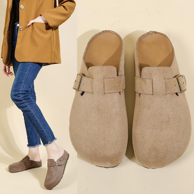 Women's retro slippers, soft soles, women's Mules, Korean style, able outdoor slippers, free shipping
