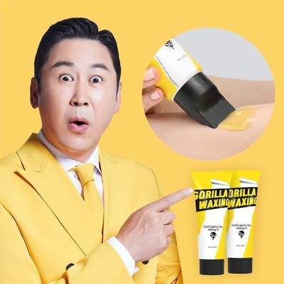 Gorilla Waxing Kit de depilação com cera fria e açúcar usado sem aquecimento