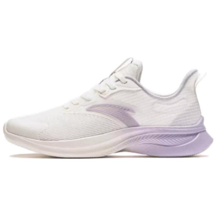 Anta Versatile Durable Breathable Low-Top Running Shoes Women Sneaker White Purple 922335501-7