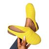 Women’s Closed-Toe Slip-On Hollow Fabric Flat Slide Sandals