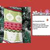 Weihnachtsstrickware Schneeflocke Elch Weihnachtsbaum Weihnachtsmann Süßigkeitentüte für Weihnachtsdekorationszubehör Neujahrsgeschenktüte