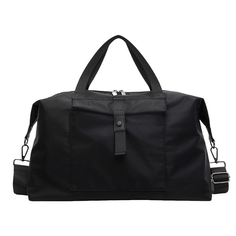 

Спортивная сумка износостойкая водонепроницаемая большой вместимости дорожная сумка на плечо кроссбоди чёрный