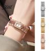 Hoge Nauwkeurigheid Horloge Dames Strass Armband Vierkante Wijzerplaat Klassiek Casual