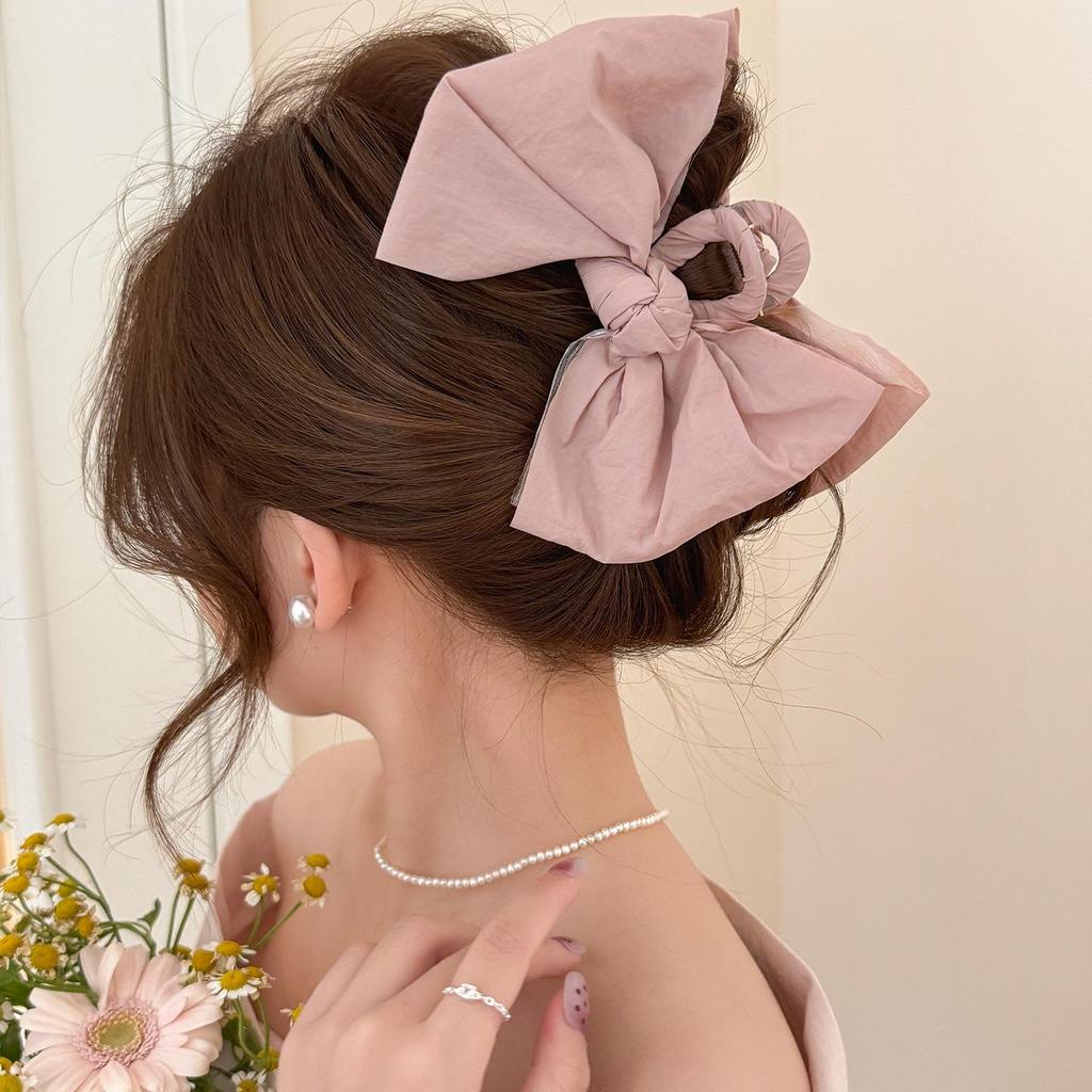 Korean High-End Acrylic Flower Hair Clip for Women - Large Shark Clip for Voluminous Styles