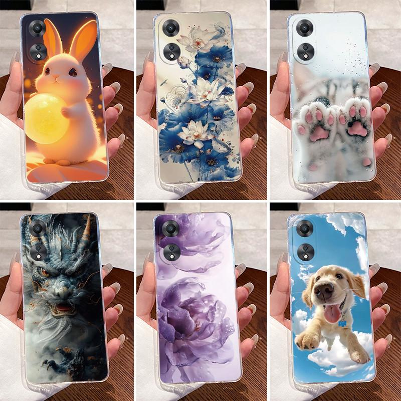 6.56" Casing For OPPO A78 5G CPH2483 CPH2495 Luxury Dragon Cute Cool Boys Girls Back Cover Transparent Soft Silicone Phone Case