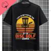 Lustiges Ich Liebe Es Wenn Meine Frau Mich Disc Golf Spielen Lässt Grafik T-Shirt 100% Baumwolle Kurzarm Humor Stil Lässiges Sport T-Shirt