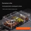 Stackable Crystal Clear Acrylic Gecko Terrarium Comfortable Reptile Enclosure with Box Packing Reptile Supplies