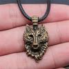 Pendentif Faune du Royaume Animalier Métal Bronze Antique Collier Ras-du-cou pour Femme Cadeau Mode