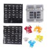 6 Way Fuse Block ATC ATO Blade Fuse Box Waterproof 12V‑24V DC with LED Indicator for Automobile