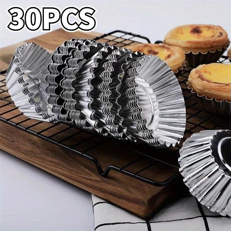 Reusable Baking Molds for Egg Tarts Cookies Puddings Non-Stick Easy To Clean Professional Pastry Tools Baking Accessories