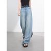 SanCai 2025 Summer Vintage Washed Lyocell Loose Fit High Waist Jeans
