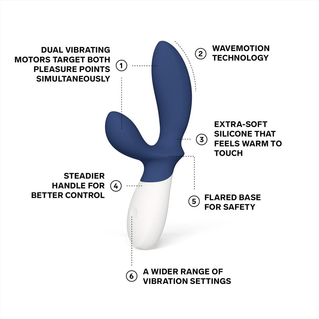 LELO Loki Wave 2 Prostate Vibrator for Men 12 Pleasure Electric Anal Male Anal Waterproof Prostate Massager for Men - Settings, Enemagra, Vibrator,