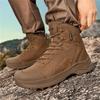 Men High-top Hiking Sneakers Wear-resistant Tactical Boots Non Slip Outdoor Sports Shoes for Trekking Camping Big Size 39-47