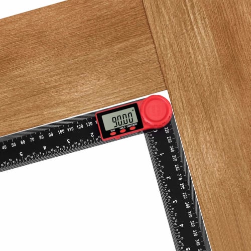 AUTOUTLET Digital Angle Meter, 200mm Angle Ruler, Protractor, 2-in-1 Angle Gauge, 360 Freely Adjustable LCD Angle Finder Ruler, 8-inch Measuring Tool