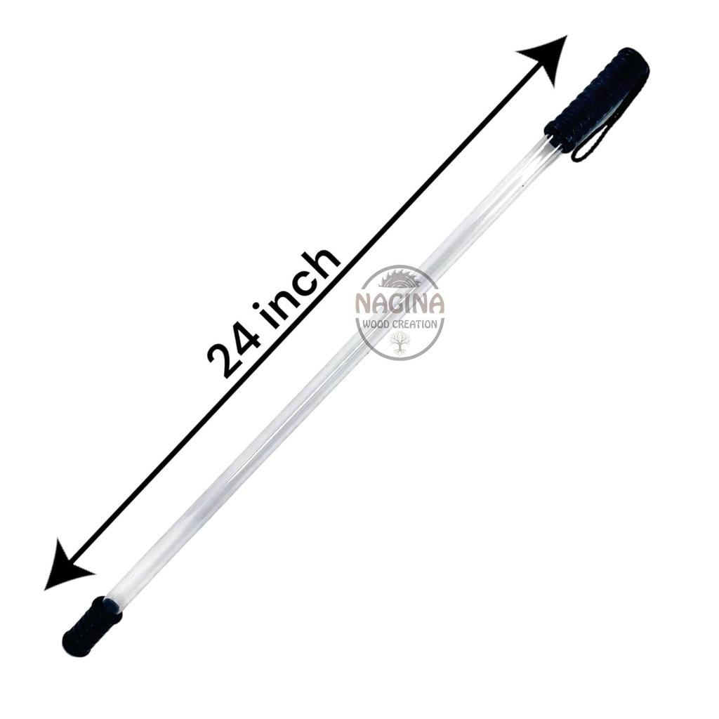 Polycarbonate Safety Stick (Pack Of 1) High Impact Resistance, Light Weight, Scratch Proof, Anti Slip Bottom Security Stick