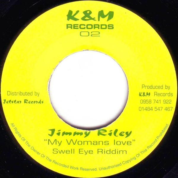 

7inch Record JIMMY RILEY My Womans Love NONE K M Records UK Reggae Ska Dub Used