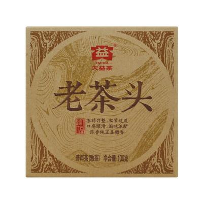 2014 TAETEA Lao Cha Tou Dayi Menghai Puerh Puer Ripe Tea Brick 100g 1401 Batch