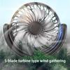 Quiet Double Head Car Fan Multiple Speed Electric Fan Portable Car Seat Fan  Truck