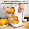 Manual juicer, small household fruit press, convenient hand cranked lemon frying juice cup press