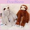Cute Cartoon Gray Brown Sloth Plush Doll Curtain Buckle For Kids Bedroom Decor And Gift