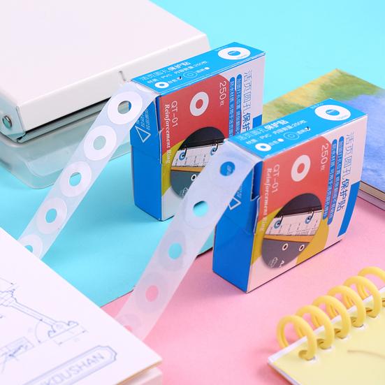 250 Adet Kağıt Tamir Etiket DIY Mini Kendinden Yapışkanlı Anti-break Gevşek Yapraklı Kağıt Koruyucu Ofis Malzemeleri
