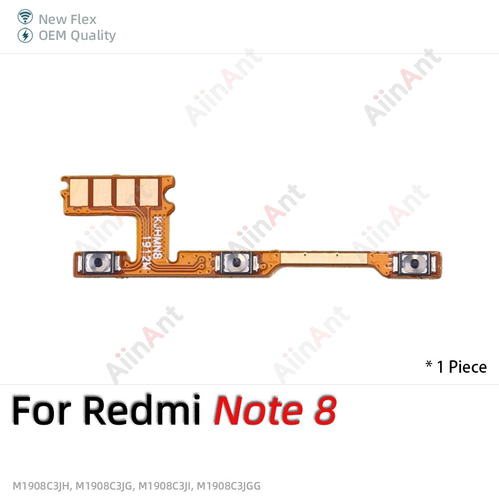 OEM Up Down Button Mute key Switch On Off Volume Power Flex Cable For Xiaomi Redmi Note 6 7 8 9 7A 9A 9T 8T 9s 9C 9i Pro Max 5G