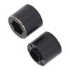 2pcs 1.9 2.2 Inch Wheel Hex Hub Widen Adapter Brass Black Wheel Rim Adapter for Remote Control Car 18.5mm   0.7in