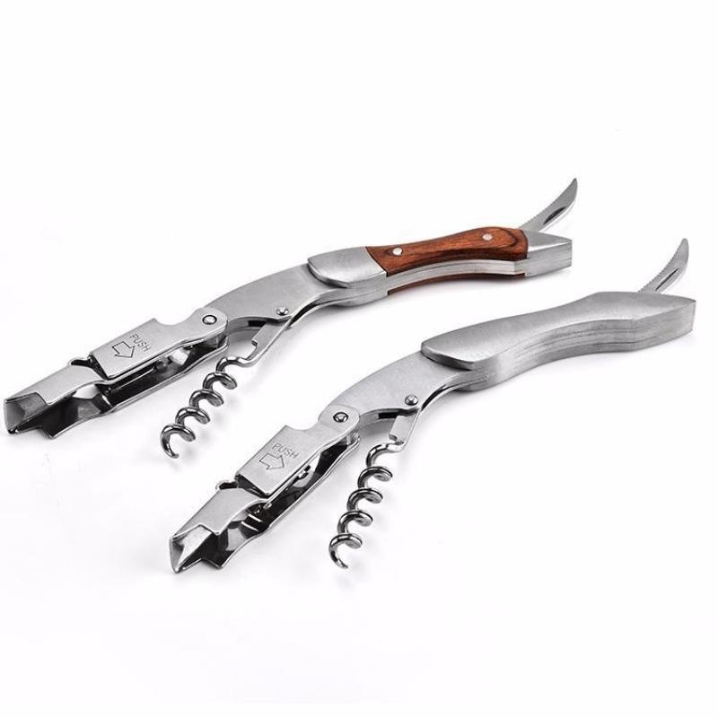 Multifunction Stainless Steel Wine Opener Portable Screw Corkscrew Bottle Opener Kitchen Bar Tools Accessories