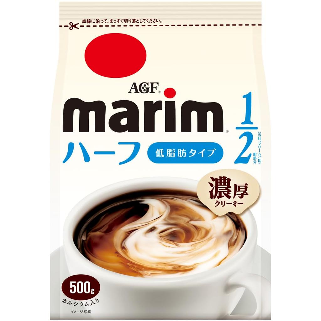 AGF Marim Low-Fat Powder (500g X 2 Bags) [Coffee Milk][Coffee Cream][Refill]
