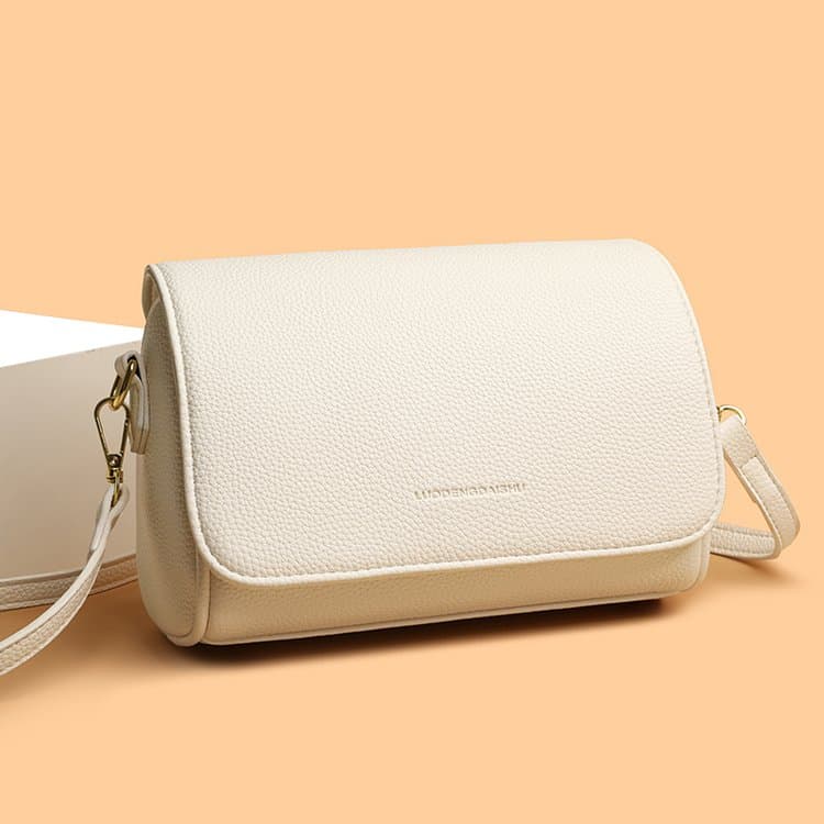 Lychee Pattern Flip Small Square Bag Single Shoulder Messenger Women's Bag