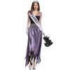 Zombie Queen Costume Vampire Bride Dress Halloween Party Cosplay