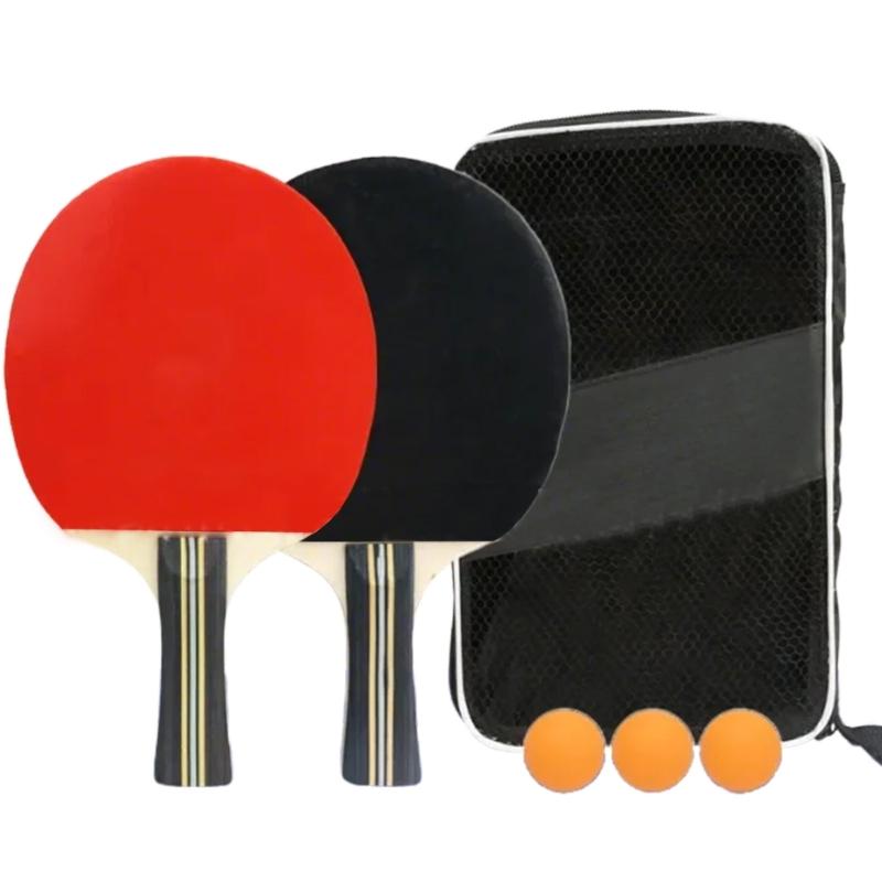 

1 Pair Pingpong Paddle Table Tennis Racket Table Tennis Equipment Set for Beginner, Table Tennis Paddle with Rubber Grip 1