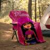 Personalized Custom Name Blanket - Bratz Print Design,Blanket for Sofa,Bed,Travel,Camping - Soft and Warm, Great Gift