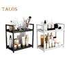 Countertop Storage Rack Double Layers Heavy Duty Metal Home Office Living Room Kitchen Bathroom Cosmetics Organizer Holder