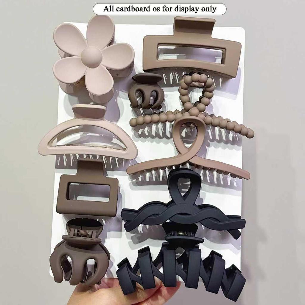 Colorful Claw Clip Set for Women - High-end Back of Head Hair Accessories