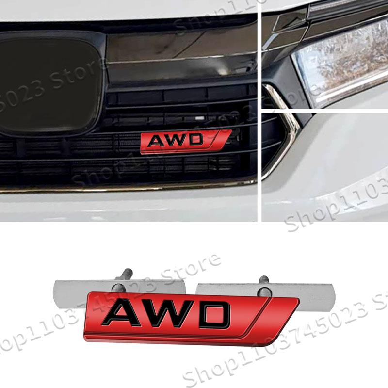 1Pc 3D Metal AWD Logo Car Front Grille Emblem Sticker Decor For Coolray Emgrand Panda Tugella Trunk Rear Tailgate Accessories