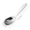Gold Stainless Steel Thickened and Deepened Communal Distribution Household Rice Porridge Spoon Large Soup Spoon Cooking Spoon