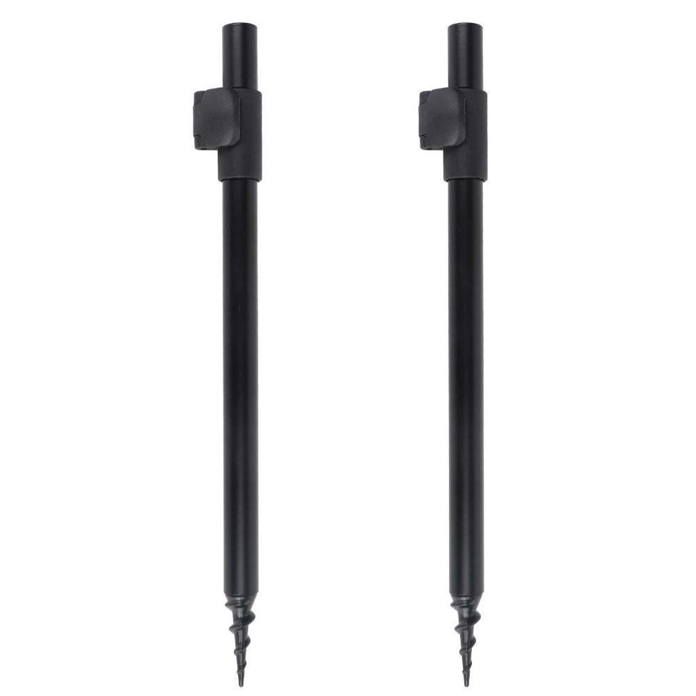 

2PCS Portable Aluminum Alloy Fishing Bank Stick Adjustable 30-50cm Fishing Rod Rest Black Fishing Rod Holder Carp Fishing