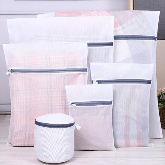 

4 шт./компл. сетчатые мешки для белья, устойчивые к ржавчине, застежка-молния, сотовые мешки для белья, органайзер для стирки и сушки A