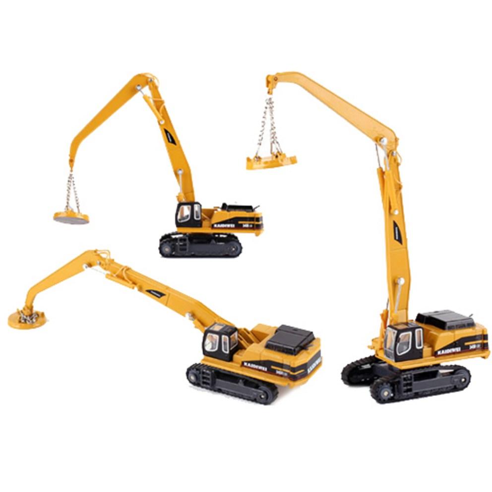 KDW 625010 Die-Cast Wheel Excavator Heavy Construction Vehicle Model