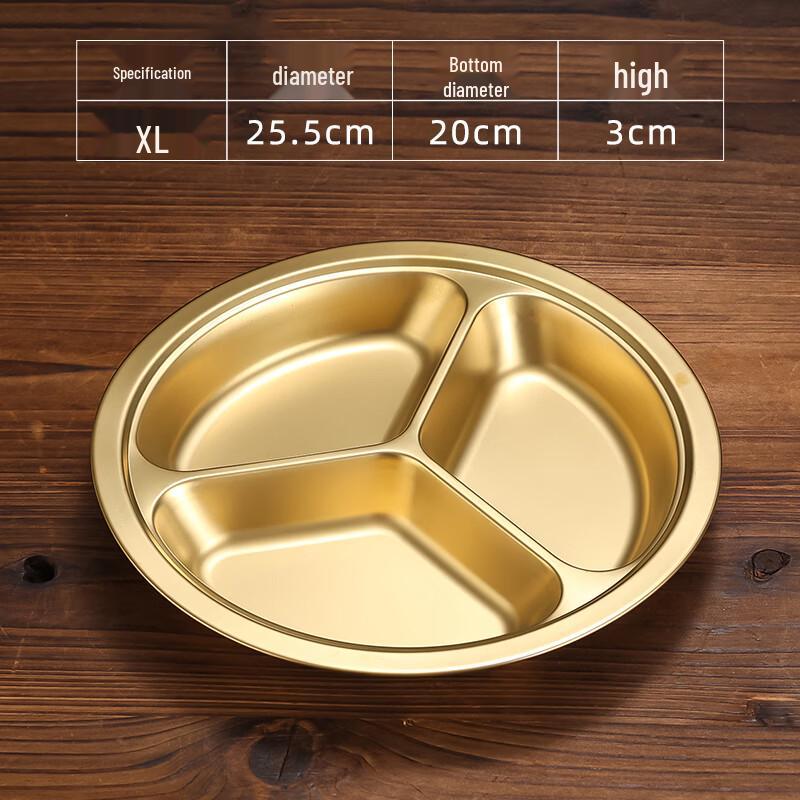 304 Stainless Steel Children s Divided Dinner Plate