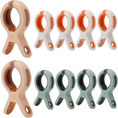 Wholesale Multi-functional Plastic Strong Clips Large Beach Towel Clips For Clothes Underwear Clothes Pins  Beach Chair Clips