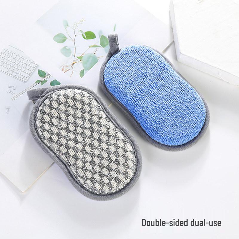Double-Sided Non-Stick Dishwashing Sponge Eraser - Magic Scouring Pad for Kitchen