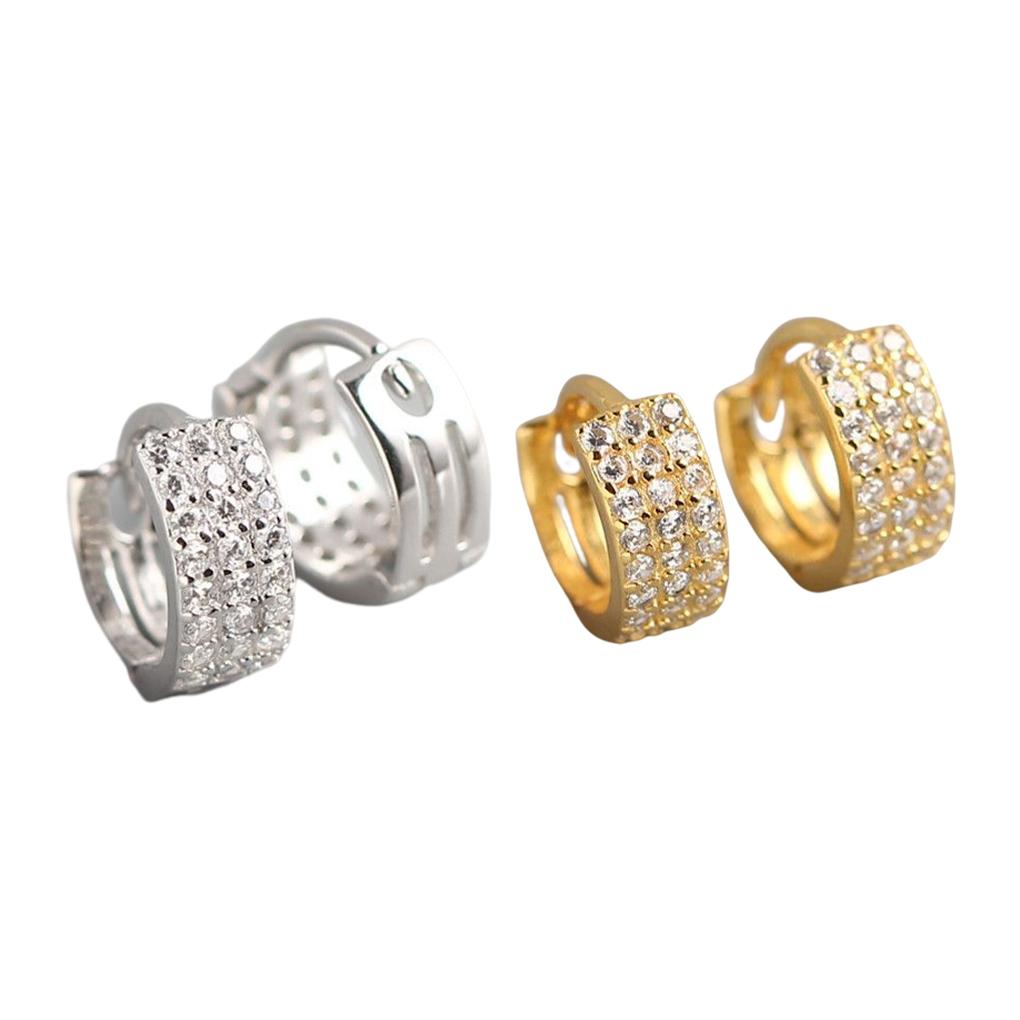 1 Paar Sterling Silber Ohrringe Mode Klein Breit Ohrring Damen Ohrring Charmantes Schmuckstück Damen Kleidung Accessoires Party