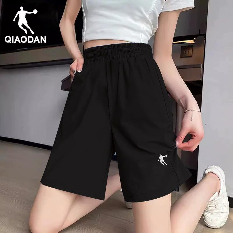 Jordan Women's Sports Pants 2026 Summer New Style Loose Plus-Size Breathable Knit Five-Point Shorts Running Pants