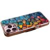 Light luxury retro art sense dopamine crack iPhone17 phone case Apple 14promax glass case