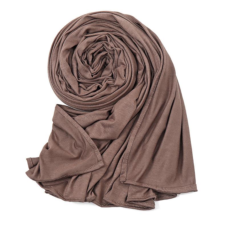 Cotton Jersey Instant Hijab Scarf Muslim Fashion Plain Wraps Soft Women'S Head Hood Scarf Elasticity Shawls Underscarf Headscarf